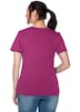 T-Shirt Kurzarm Uni Ohne Kragen