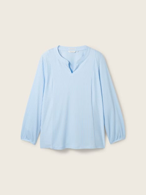 Blusenshirt mit Streifenmuster