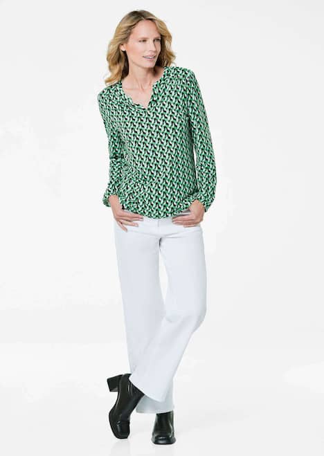 GOLDNER Jersey blouse Blouseshirt in vrouwelijk model