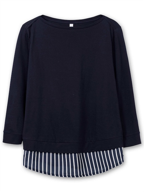 2-in-1-Shirt Langarm Uni