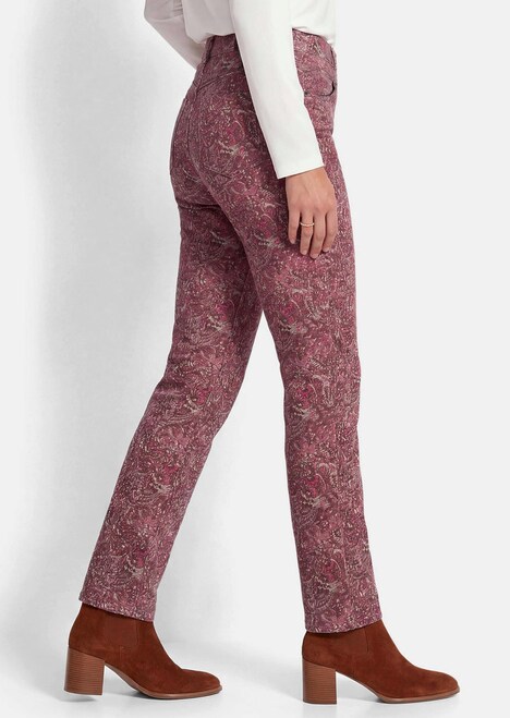 Cordhose LOUISA mit Paisley-Druck