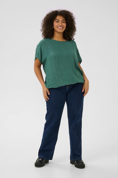 Kurzarm-Bluse Loose fit