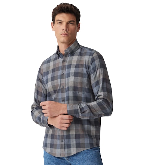 Freizeithemd kariert Casual Fit