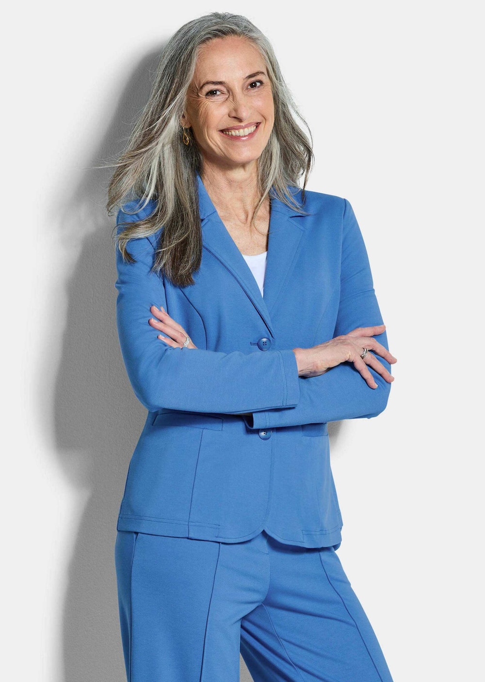 Viskoseblazer mit Reverskragen