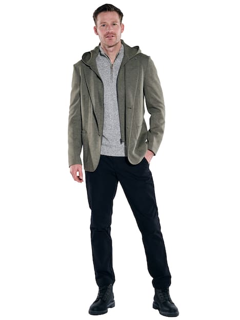 engbers Herren Freizeit-Sakko mit Inlet , Oliv