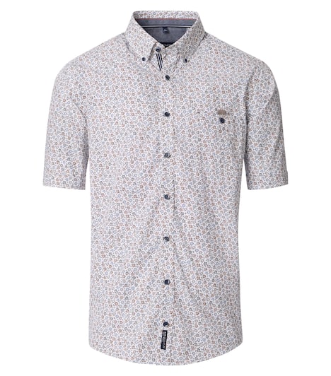 Freizeithemd Kurzarm Print Casual Fit