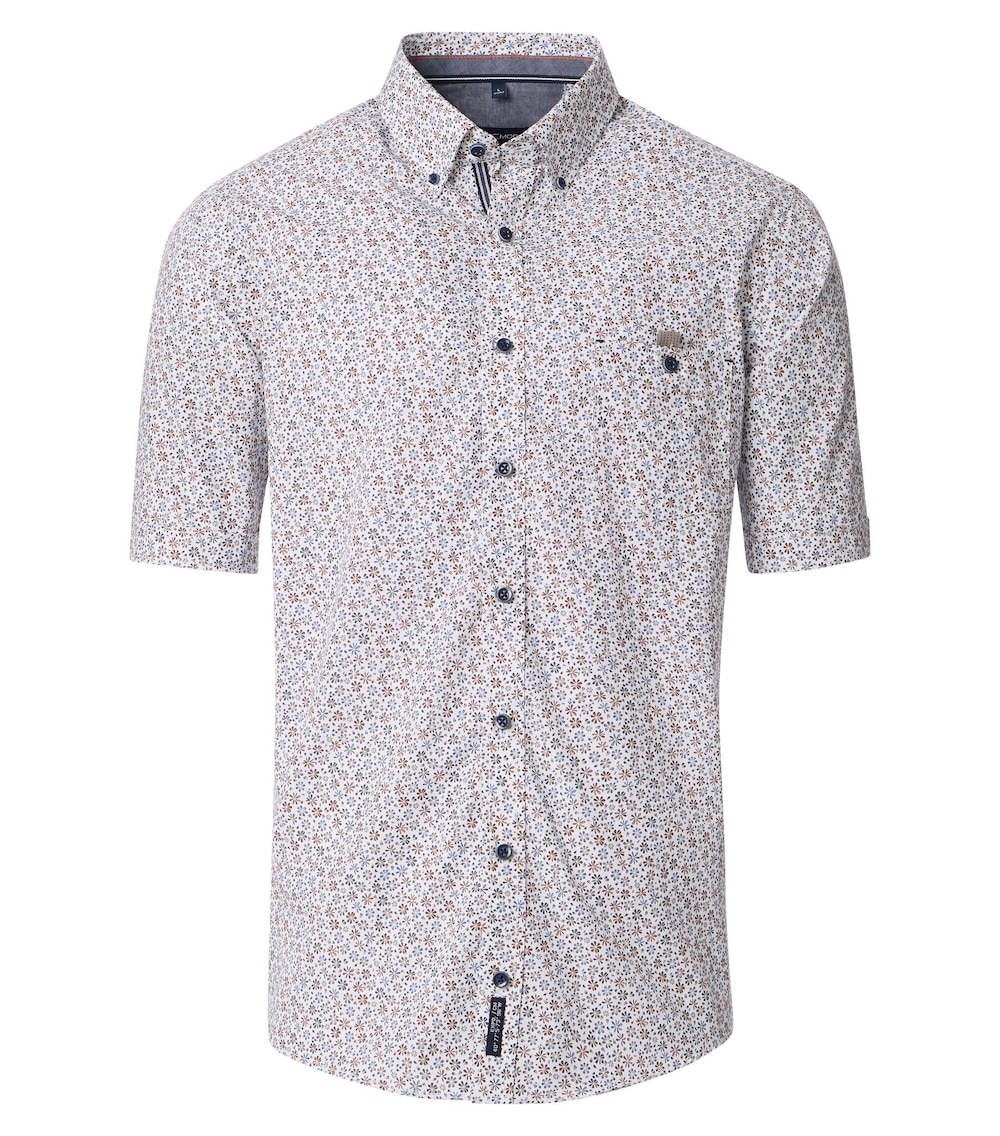 Freizeithemd Kurzarm Print Casual Fit