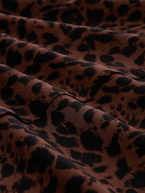 Bluse mit Leo-Print