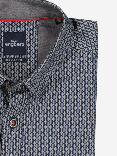 engbers Herren Langarm-Hemd gemustert , Sand