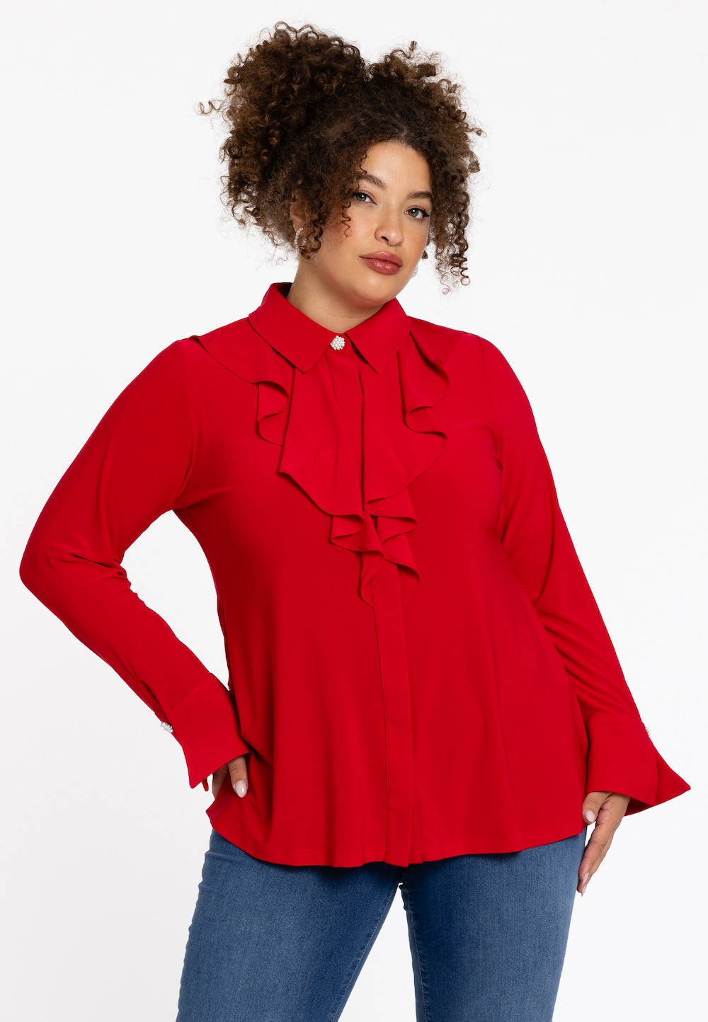 Blouse met ruches