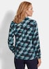 Viskosebluse mit Karo-Print