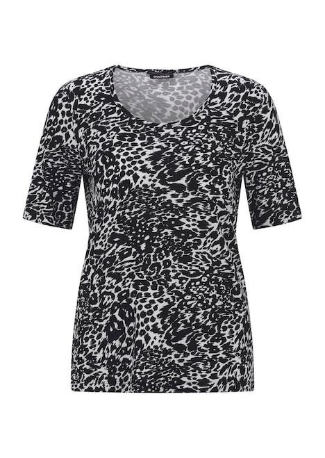Viskoseshirt mit Leo Print