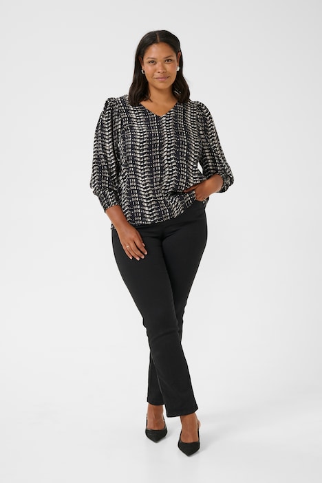 Langarm-Bluse Regular fit