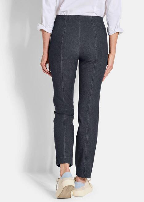 GOLDNER Broek LOUISA Bengaline broek LOUISA in denimlook