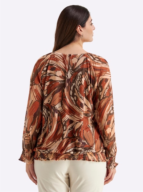 Langarm-Shirt Langarm Ohne Kragen