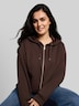 Hoodie Sweatjacke aus Scuba