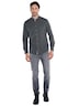 Herren Hemd langarm , Schwarz