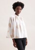 Damen Stehkragenbluse - Stickerei