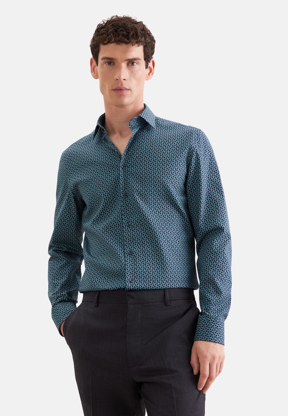 Herren Business Hemd - Druck