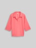 Loose Fit Scuba Langarmshirt mit Polokragen