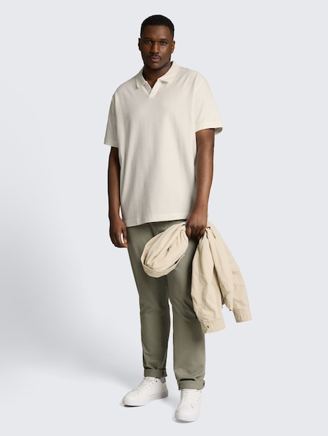 Poloshirt mit Ottoman-Struktur