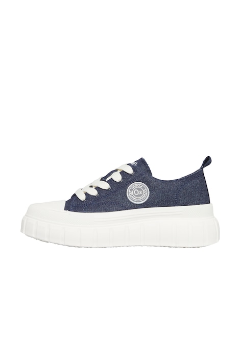 Textil-Sneaker mit Plateau-Sohle