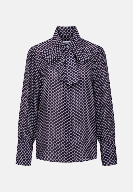 Damen Ausgestellte Bluse - Druck