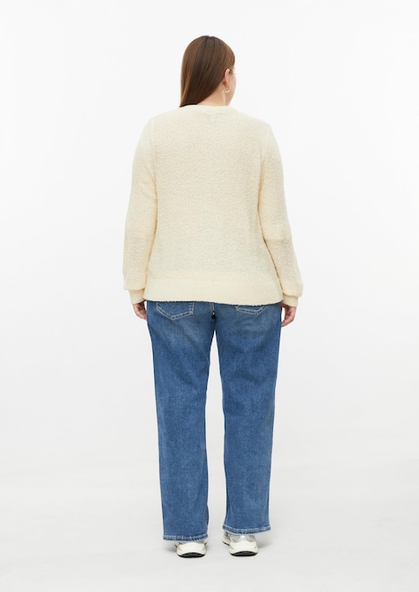 Strickjacke in Bouclé Optik