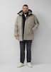 Wasserabweisender Puffer-Parka mit Kapuze und sportiven Details