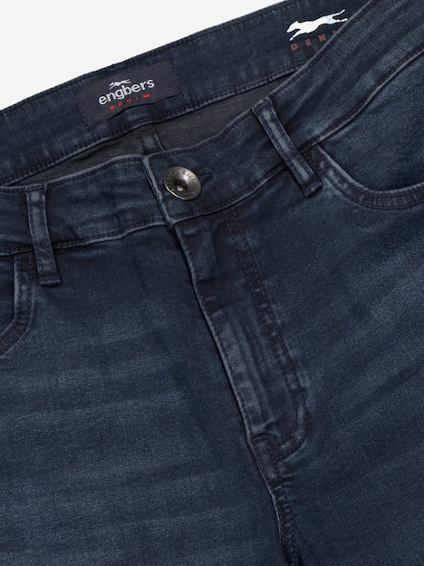 engbers Herren Super-Stretch-Jeans regular , Saphirblau