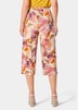 GOLDNER Broek met print Zomerse gedessineerde broek