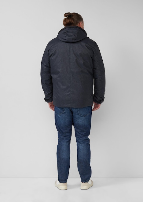 Wattierte Jacke mit Kapuze