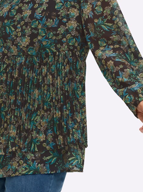 Tunika Langarm Ohne Kragen