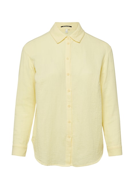 Musselin Bluse mit überschnittener Schuler
