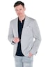 engbers Herren Freizeit-Sakko strukturiert , Silbergrau