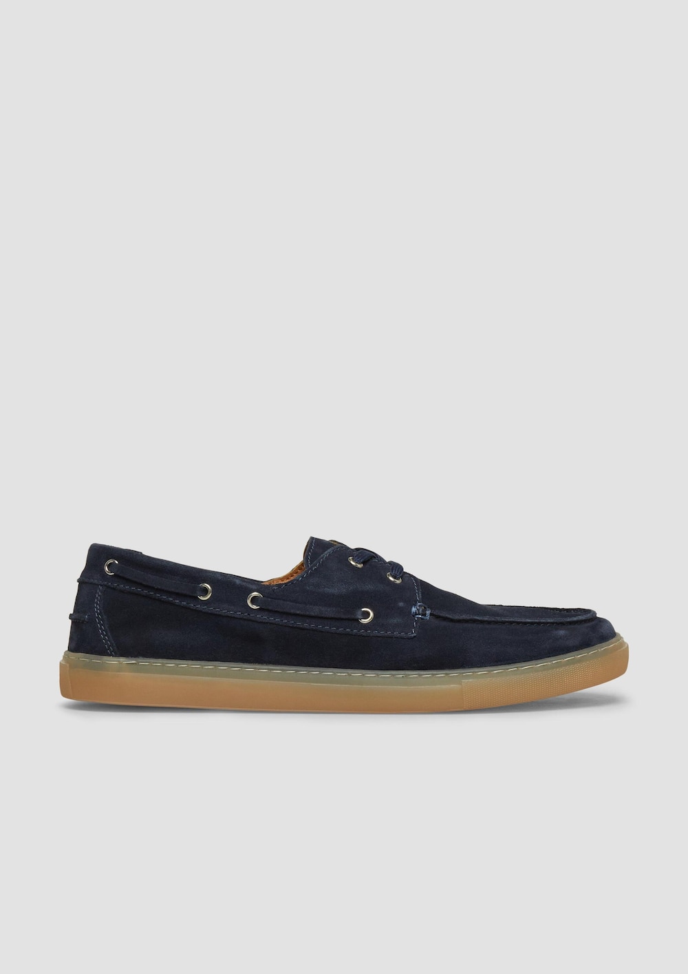 Leder-Schnürschuh im Mokassin-Stil