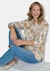 Viskosebluse mit floralem Muster