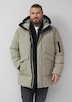 Wasserabweisender Puffer-Parka mit Kapuze und sportiven Details