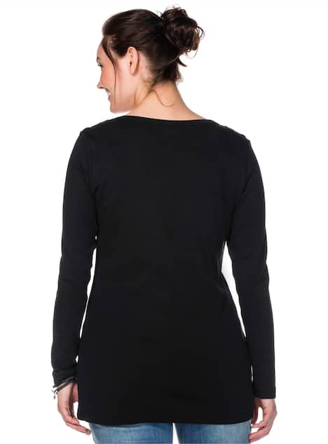 Langarmshirt Langarm Uni