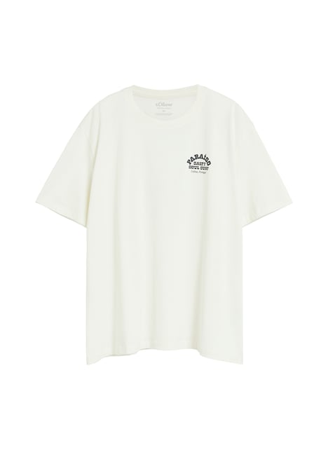 Baumwoll-T-Shirt mit Front- und Rückenprint