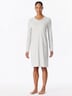 Schiesser Damen Nachthemd Casual Essentials - silbergrau-mel.