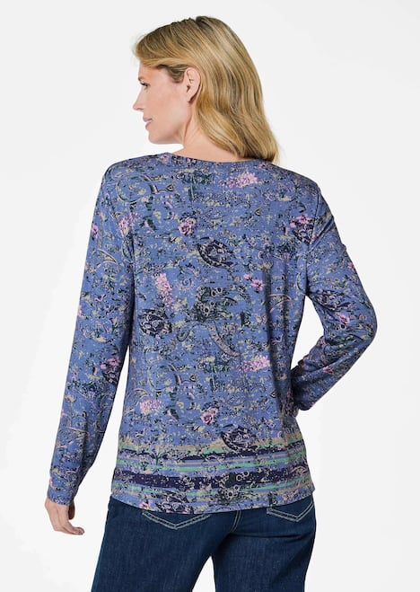 Elegantes Blusenshirt, Paisley-Design