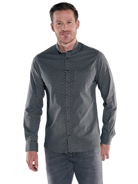 engbers Herren Hemd langarm , Schwarz