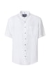 Leinenhemd Kurzarm uni Casual Fit