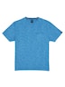 Herren Rundhals T-Shirt mit Brusttasche , Brilliantblau