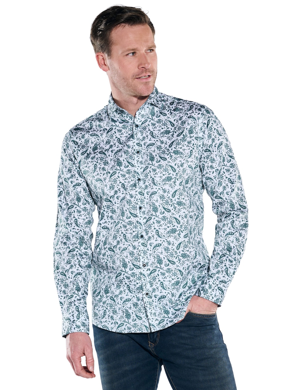 engbers Herren Hemd My Favorite , Petrolgruen