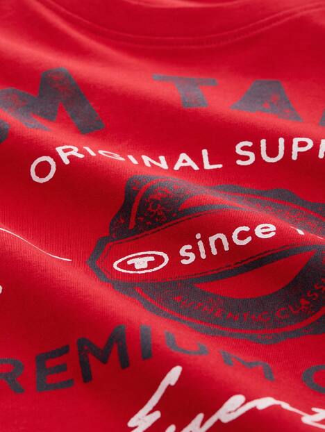 T-Shirt mit Logo Print