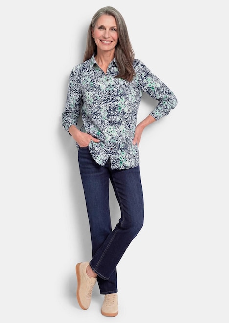 Hemdbluse mit Paisley-Druck