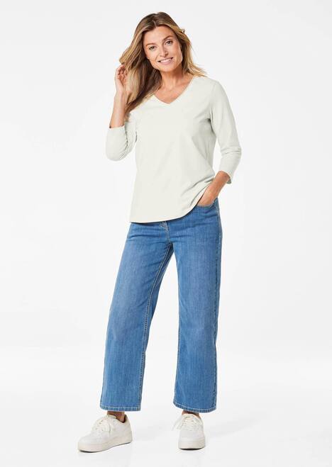 Shirt mit V-Ausschnitt