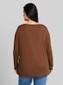 Slim Fit Langarmshirt mit U-Boot-Ausschnitt